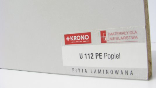 Płyta laminowana POPIEL U 112 PE